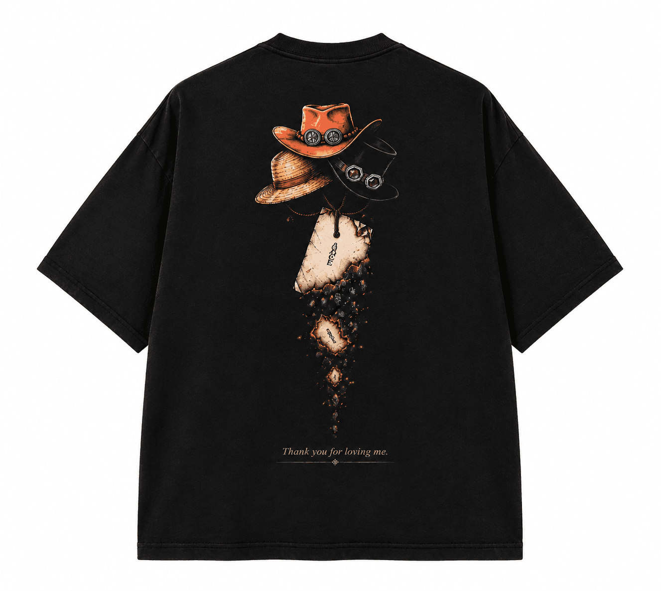Ace:the Burning vivre – back view anime T-shirt